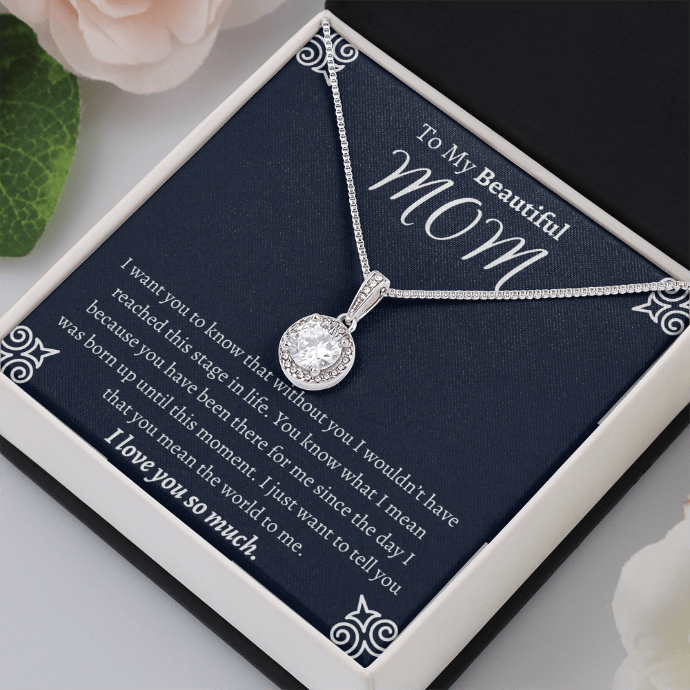 To My Beautiful Mom Eternal Hope Necklace