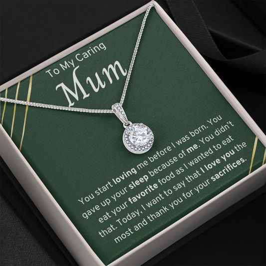 To My Caring Mum Necklace