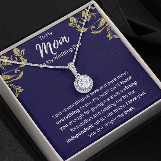 To My Mom On My Wedding Day Necklace