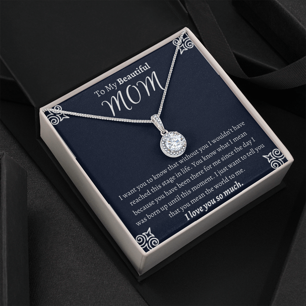 To My Beautiful Mom Eternal Hope Necklace