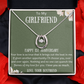 Happy 1st Anniversary To My Girlfriend from Boyfriend Horseshoe Necklace