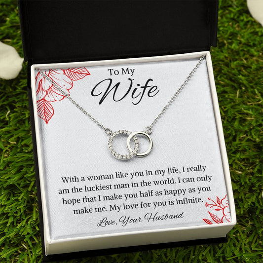 To My Wife Perfect Pair Necklace