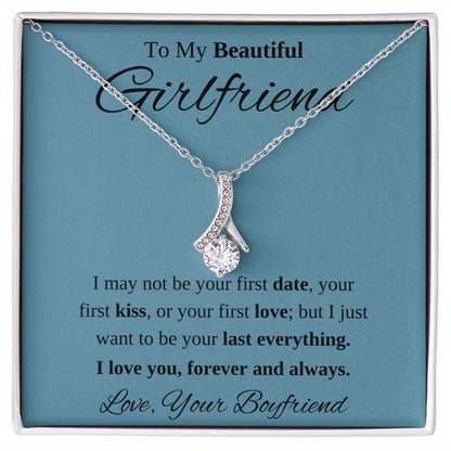 To My Beautiful Girlfriend Necklace Gift