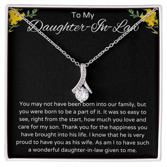 To My Daughter In Law Necklace Gift