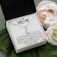 To My Mom Ribbon Necklace Gift