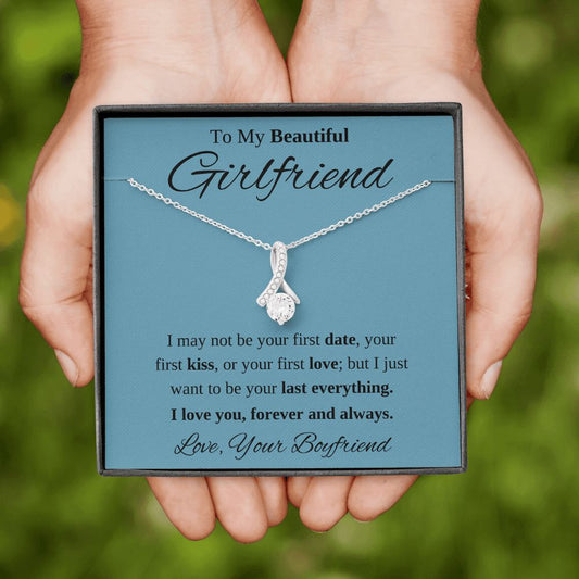 To My Beautiful Girlfriend Necklace Gift