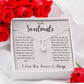 To My Soulmate Ribbon Necklace Gift