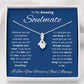 To My Amazing Soulmate Ribbon Necklace