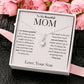 To My Beautiful Mom from Son Necklace