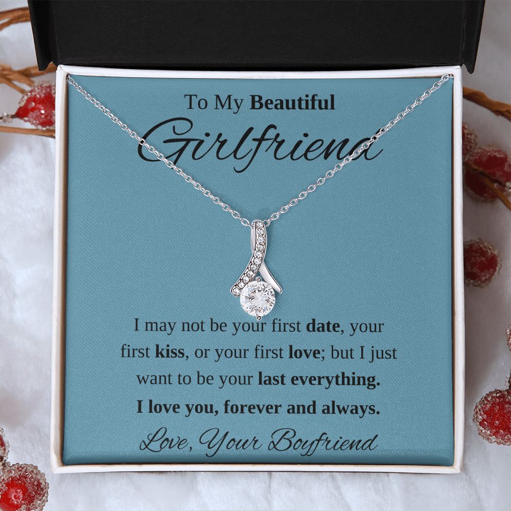 To My Beautiful Girlfriend Necklace Gift