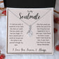 To My Soulmate Ribbon Necklace Gift