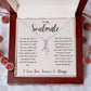 To My Soulmate Ribbon Necklace Gift