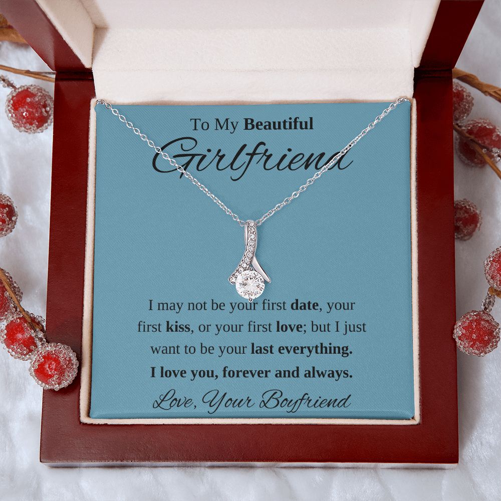 To My Beautiful Girlfriend Necklace Gift