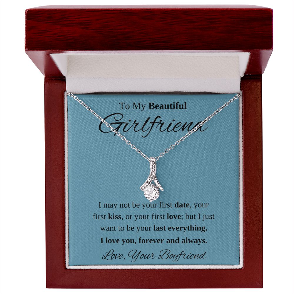 To My Beautiful Girlfriend Necklace Gift