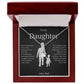 Daughter Never Forget Alluring Beauty Necklace