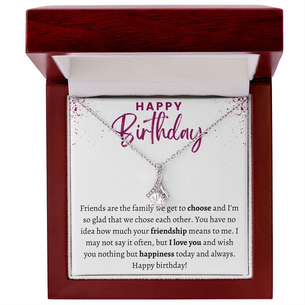 Ribbon Happy Birthday Gift for Friend – Always In My Heart