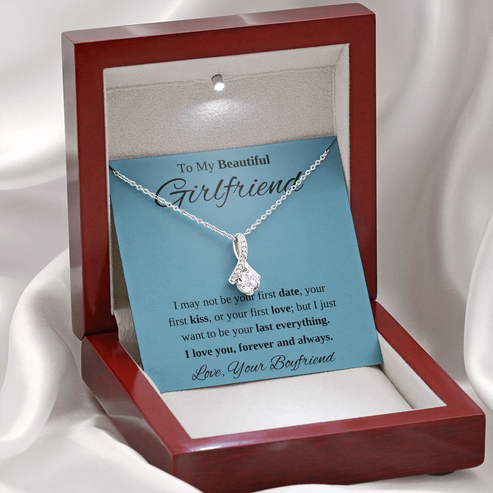 To My Beautiful Girlfriend Necklace Gift