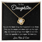 To Our Daughter from Mom and Dad Love Knot Necklace