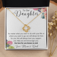 To Our Daughter Love Knot Necklace from Mom and Dad