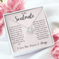 To My Soulmate Love Knot Necklace Gift