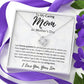 To My Caring Mom on Mother's Day Love Knot Necklace