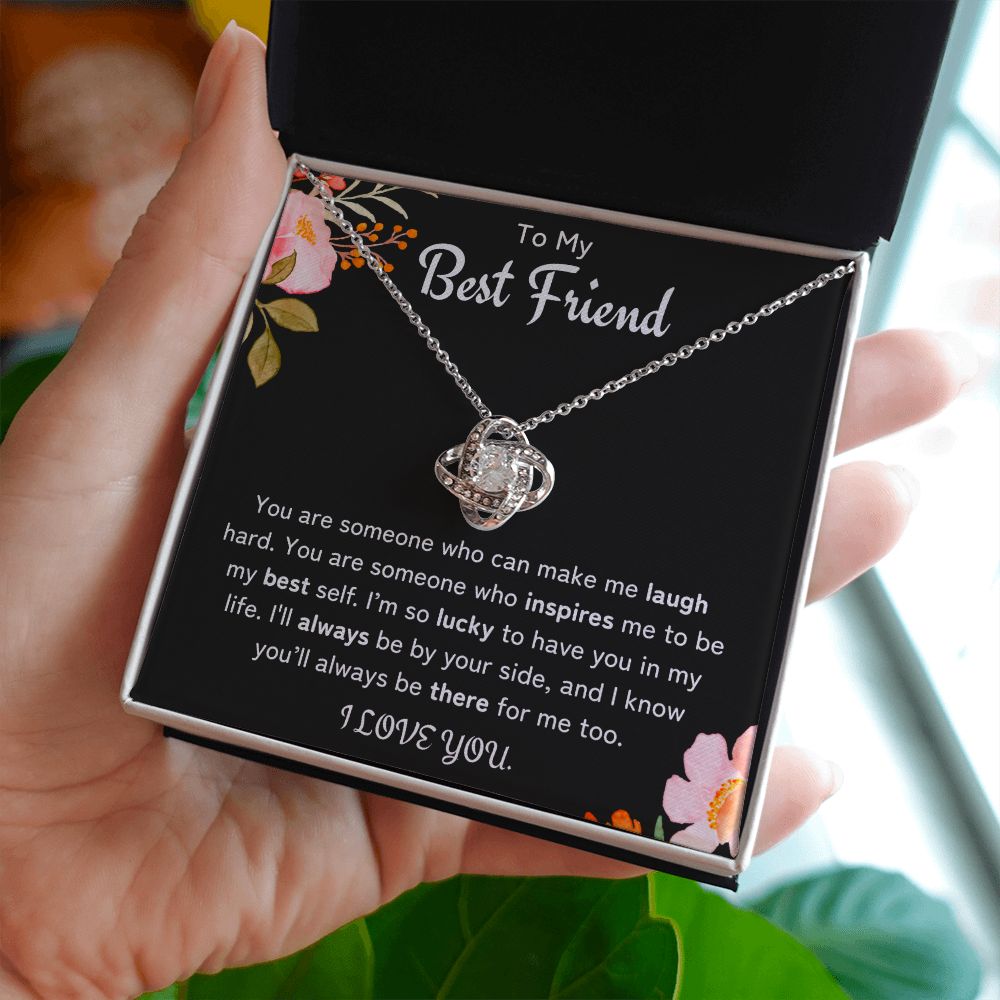 To My Best Friend Love Knot Necklace