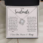 To My Soulmate Love Knot Necklace Gift