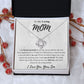 To My Caring Mom Love Knot Necklace