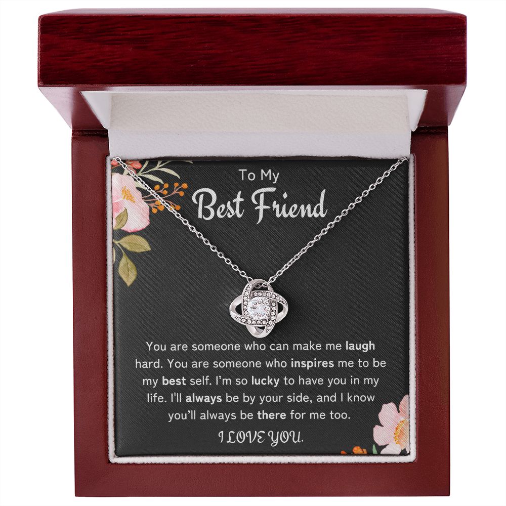 To My Best Friend Love Knot Necklace