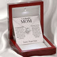 To My Beautiful Mom from Son Necklace Gift