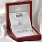 To My Caring Mom Love Knot Necklace