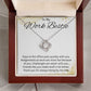 To My Work Bestie Love Knot Necklace