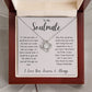 To My Soulmate Love Knot Necklace Gift