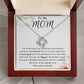 To My Mom Love Knot Necklace Gift