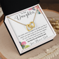 To Our Daughter Interlocking Hearts Necklace from Mom and Dad