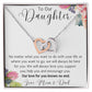 To Our Daughter Interlocking Hearts Necklace from Mom and Dad