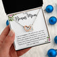 To My Bonus Mom Interlocking Hearts Necklace Gift