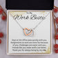 To My Work Bestie Heart Necklace