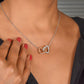 To My Mom on Mother's Day Interlocking Hearts Necklace