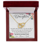 To Our Daughter Interlocking Hearts Necklace from Mom and Dad