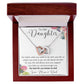 To Our Daughter Interlocking Hearts Necklace from Mom and Dad