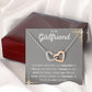 To My Girlfriend Interlocking Hearts Necklace