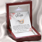 To My Wife Interlocking Hearts Necklace from Husband