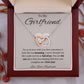 To My Girlfriend from Boyfriend Interlocking Hearts Necklace