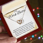 To My Work Bestie Heart Necklace