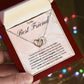 To My Best Friend Interlocking Hearts Necklace