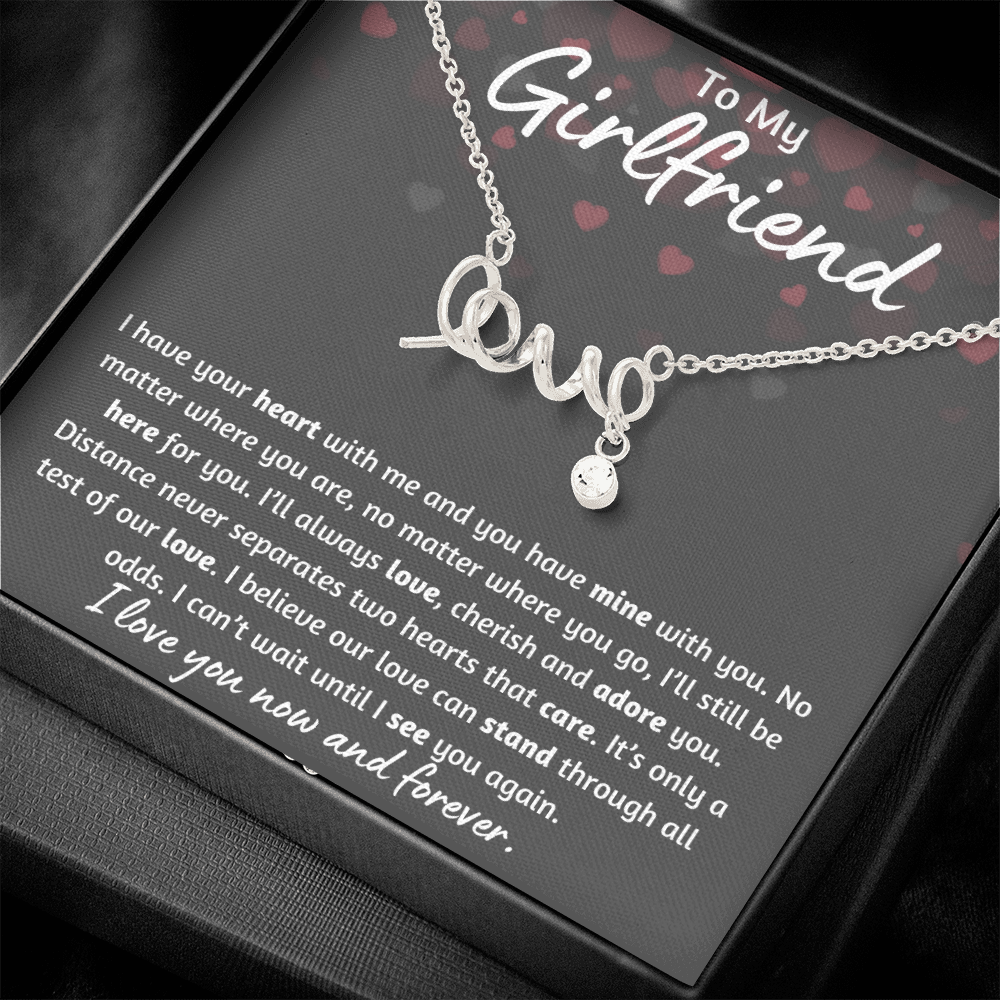 To My Girlfriend Love Necklace