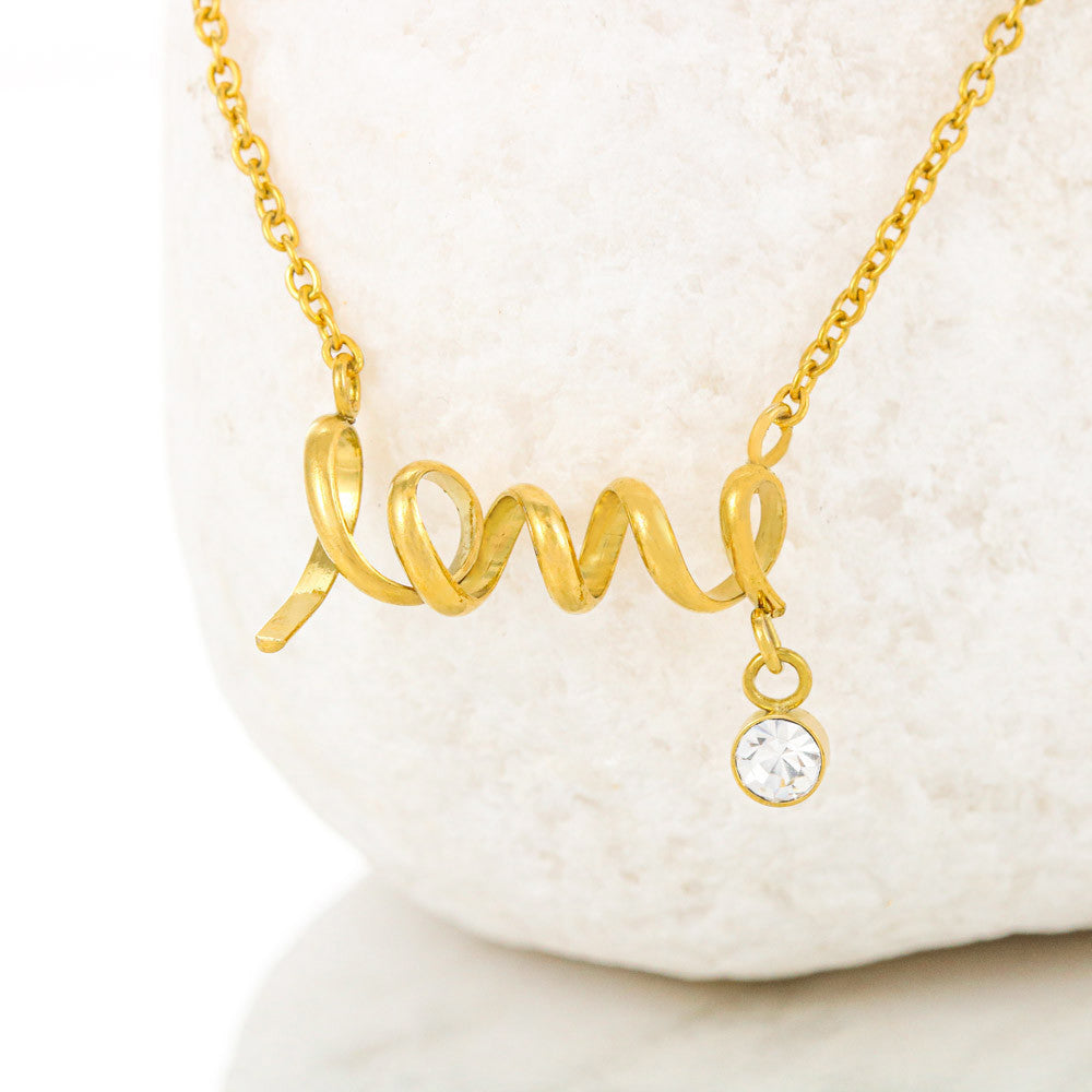 To My Girlfriend Love Necklace