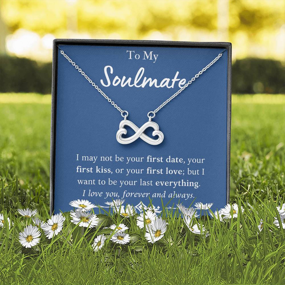 To My Soulmate Infinity Necklace