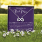 Congratulations To A New Mom Infinity Necklace